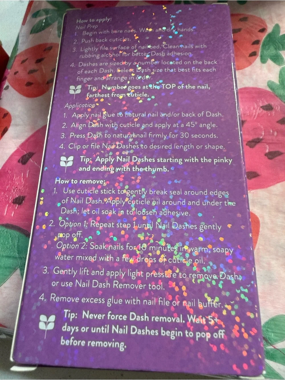 🌸RED ASPEN Purple Glitter Press-On Nails – Manicure In A Dash